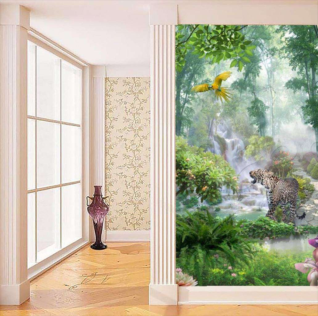 Фотообои Лес тропический с тигром  7-274