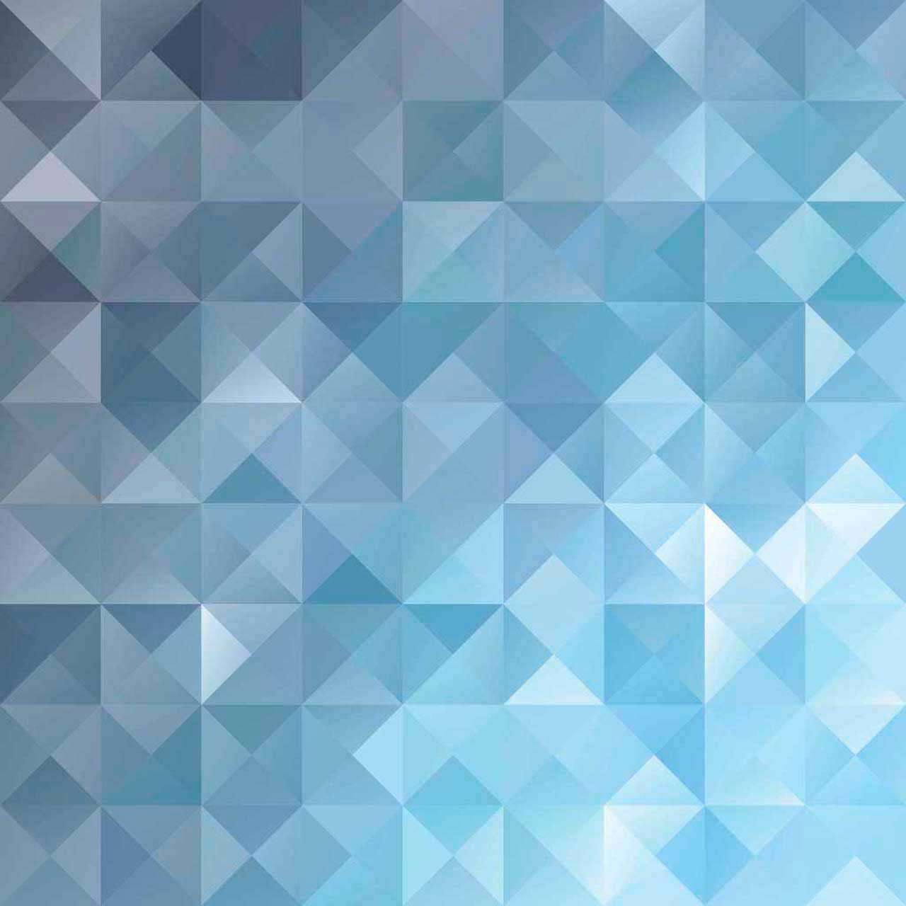 Фотообои в интерьере геометрия в синих цветах  10-398 фото