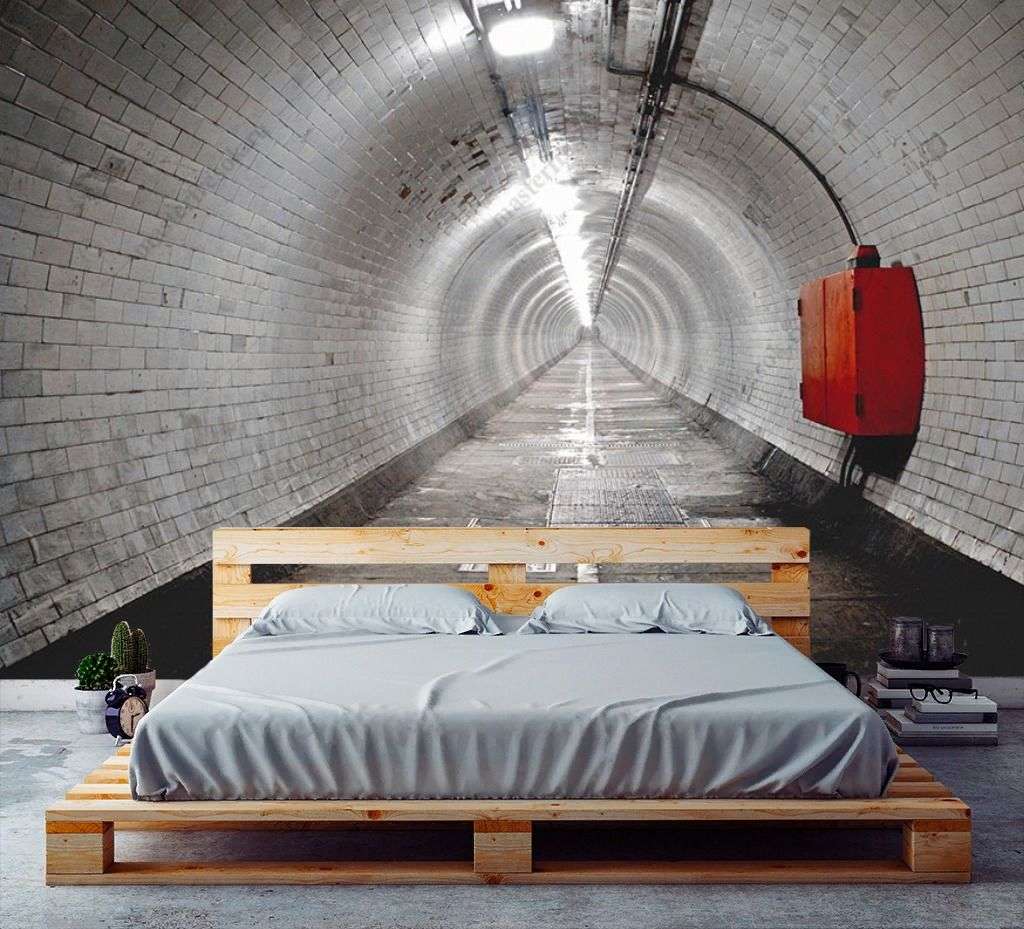 Фотообои в интерьере гринвичский пешеходный туннель  10-969 фото