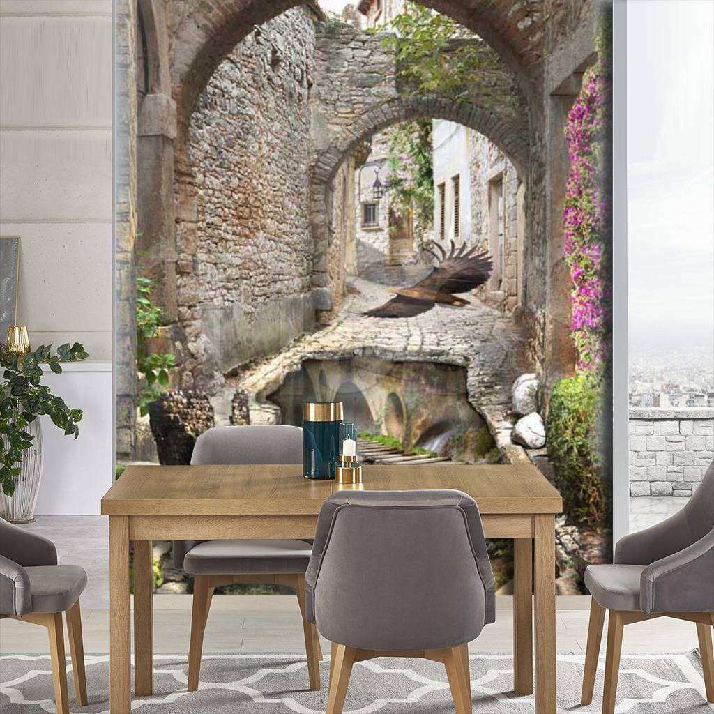 Фотообои в интерьере арка 3д  7-294 фото