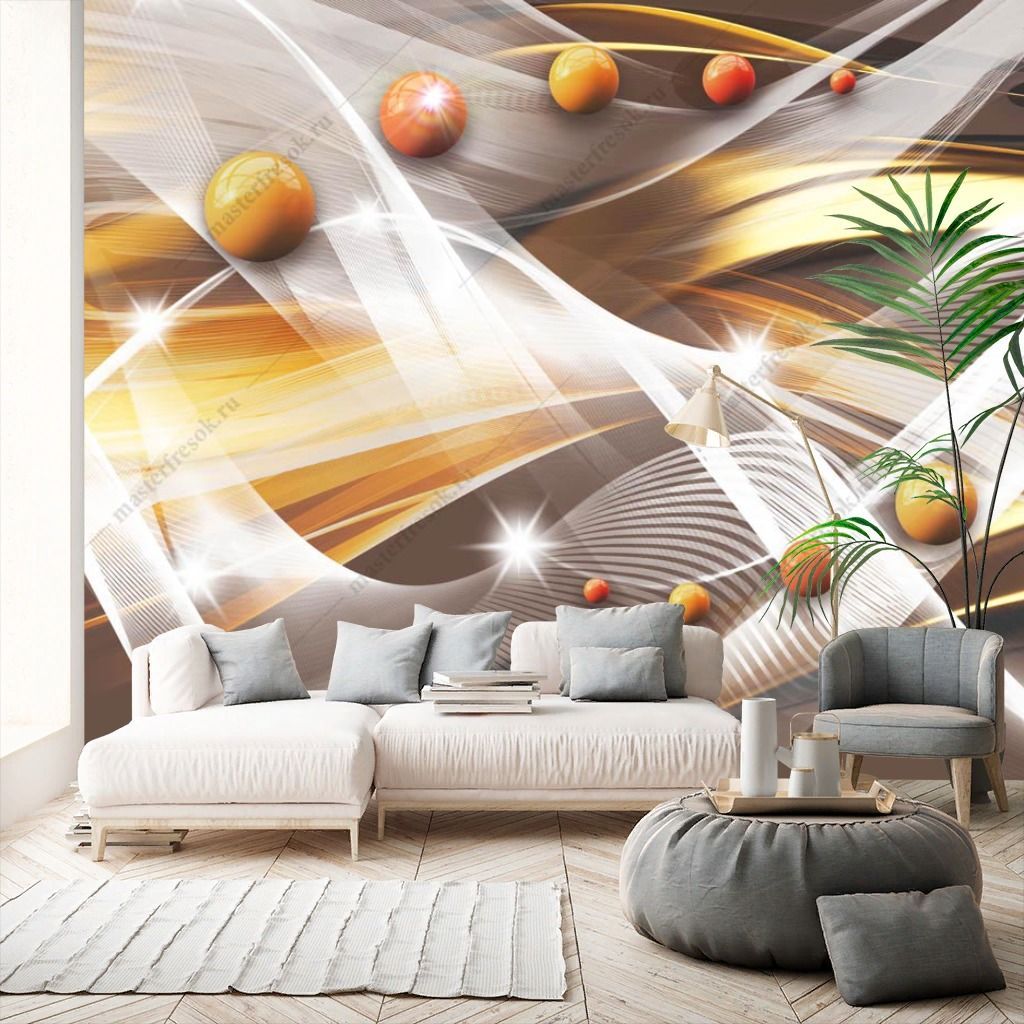 Фотообои Оранжевая абстракция  14-294