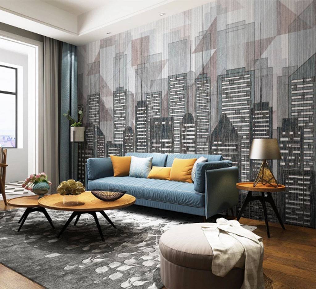 Фотообои Рисунок города  15-851