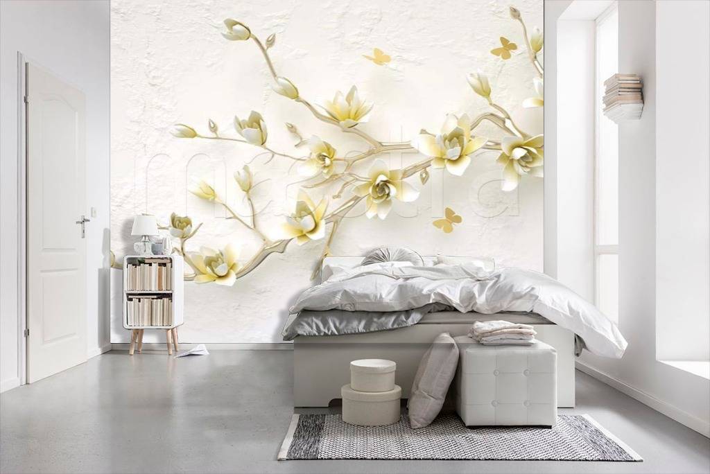 Фотообои 3д магнолия  15-032