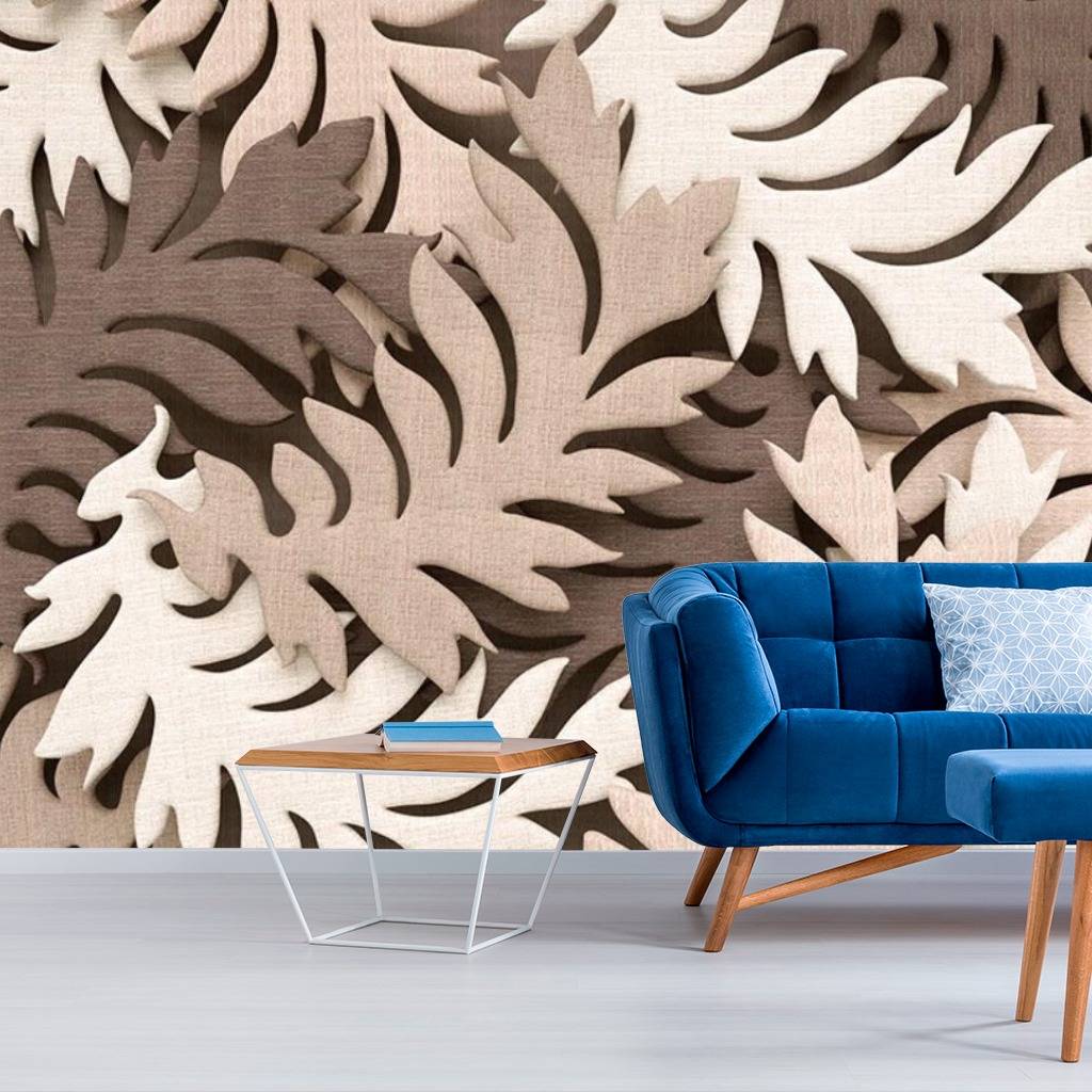 Фотообои Листовая мозаика 3д  15-458