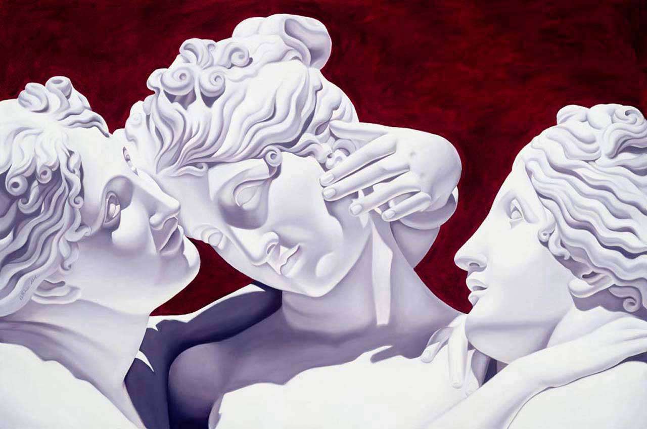 Фотообои в интерьере антонио канова - три грации  8-250 фото