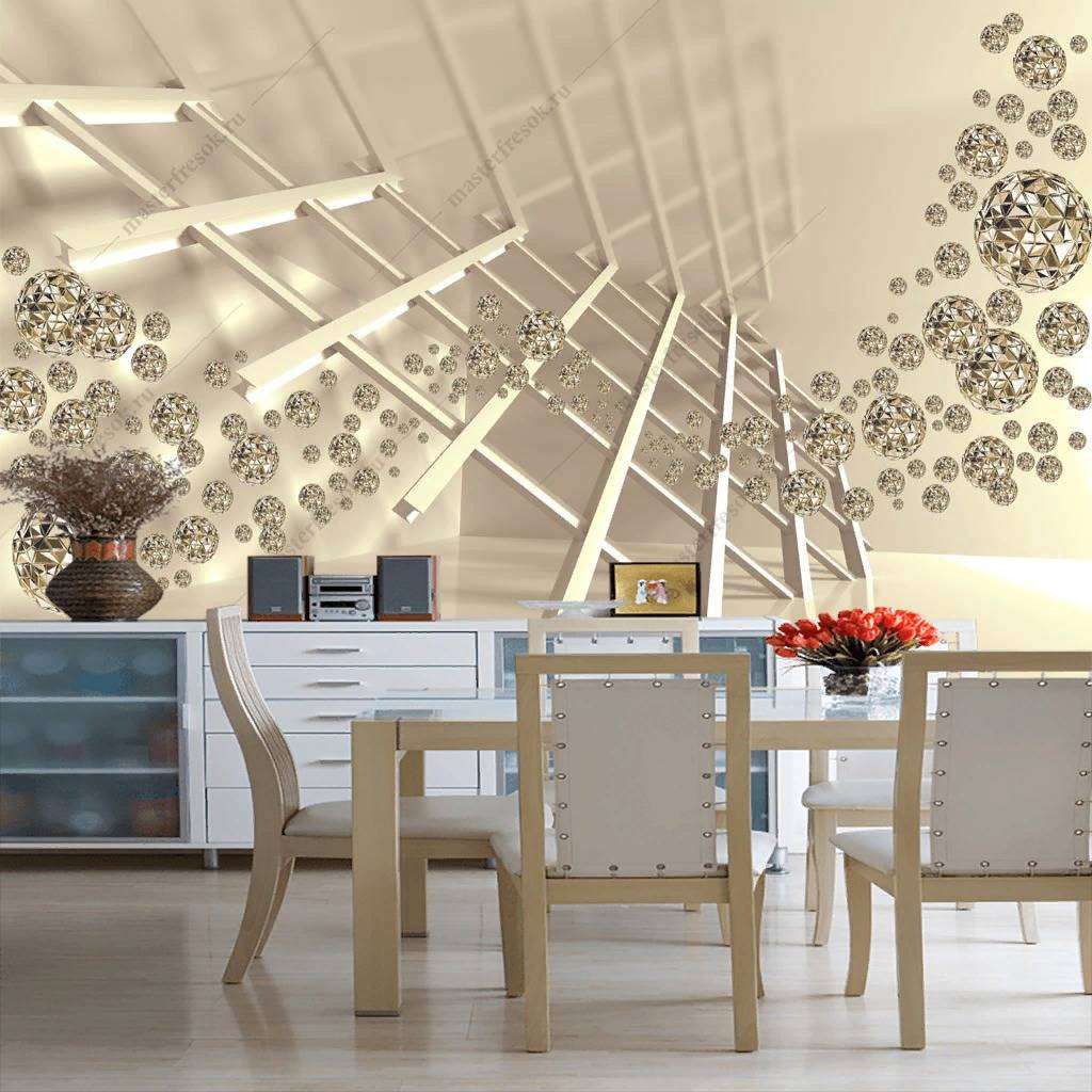 Фотообои в интерьере 3д лестница  10-848 фото