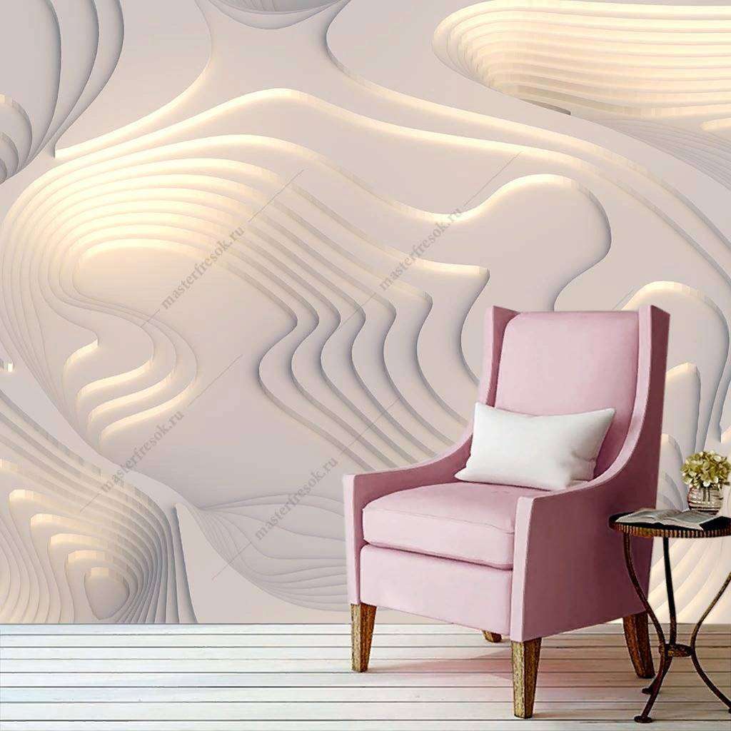 Фотообои Бесшовные обои на стену:  Абстрактные волны. Артикул: 10-867  