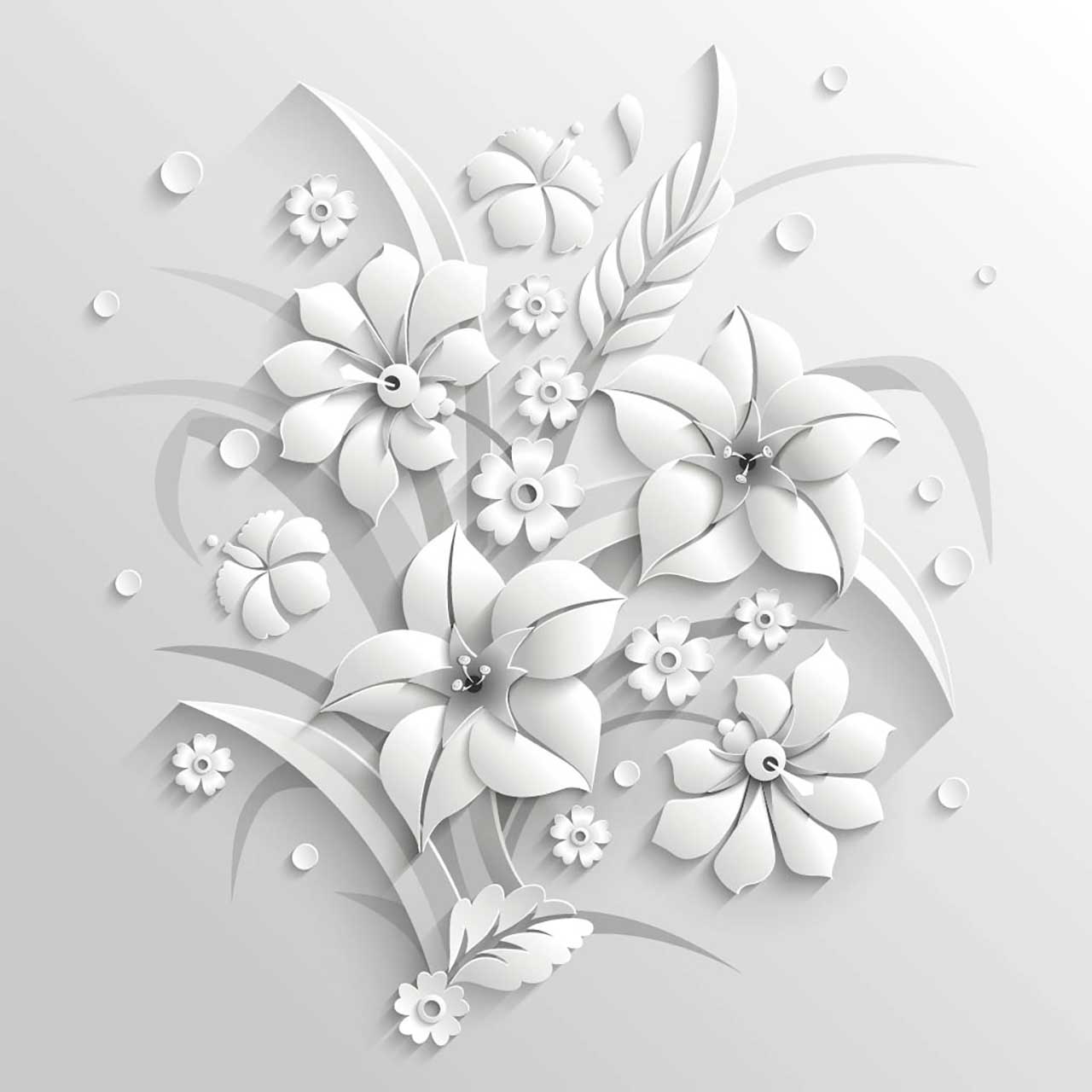 Фотообои в интерьере цветочный свет  9-013 фото