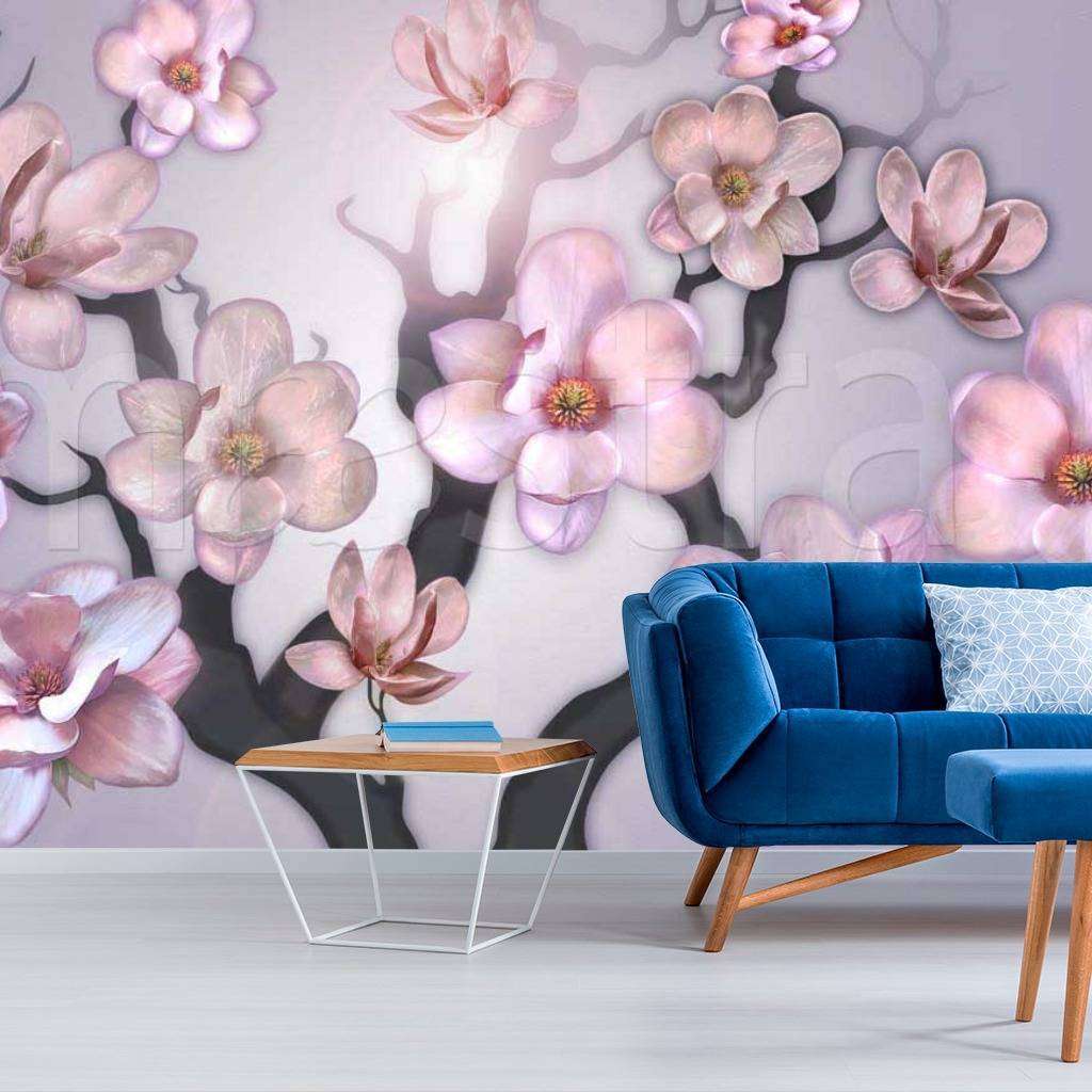 Фотообои Ветка розовой сакуры  7-185