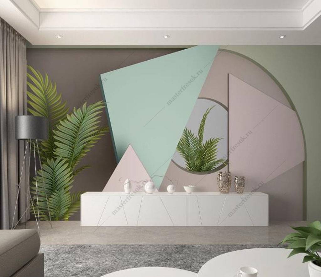 Фотообои Цветы на стене  16-065