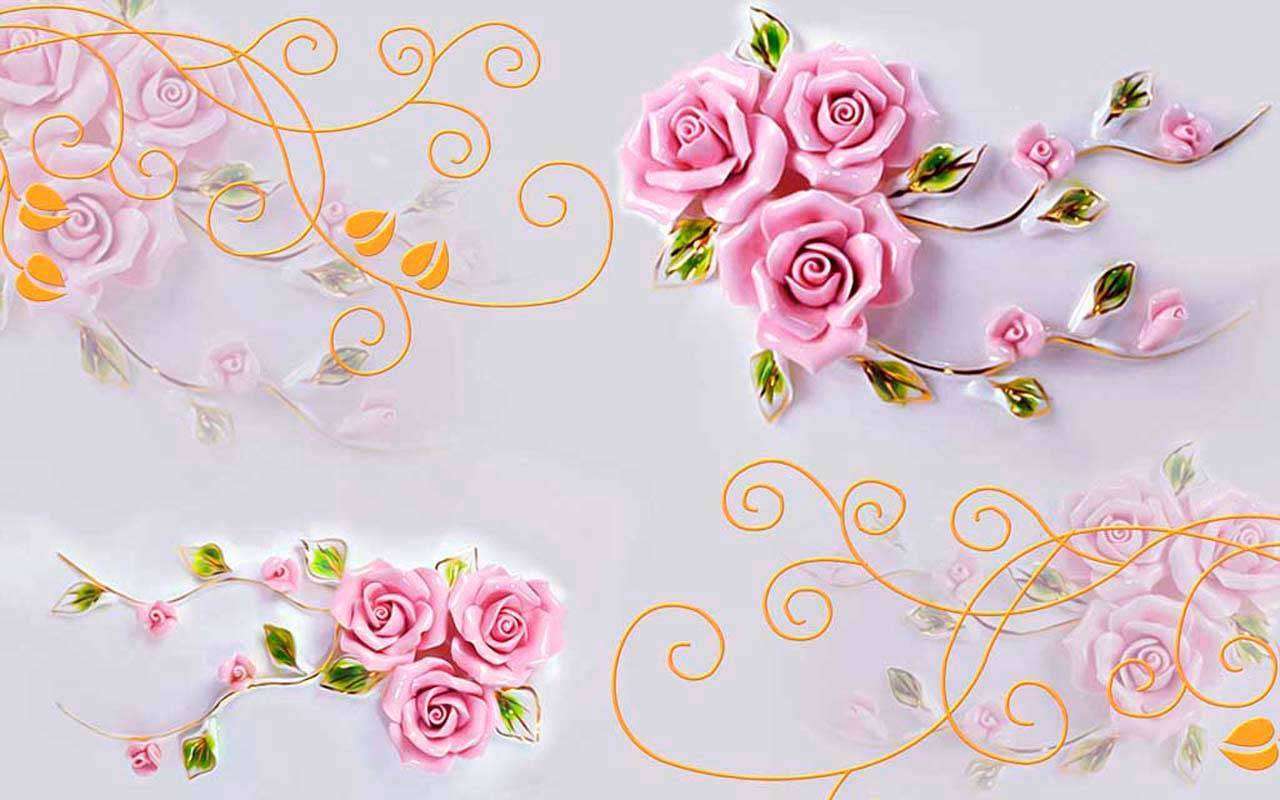 Фотообои в интерьере 3д фотообои розы 3д  10-450 фото