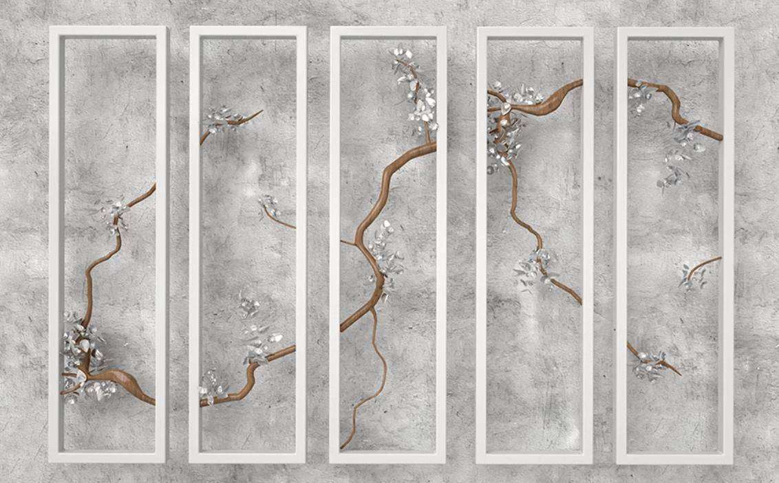 Фотообои в интерьере 3d панель  15-382 фото