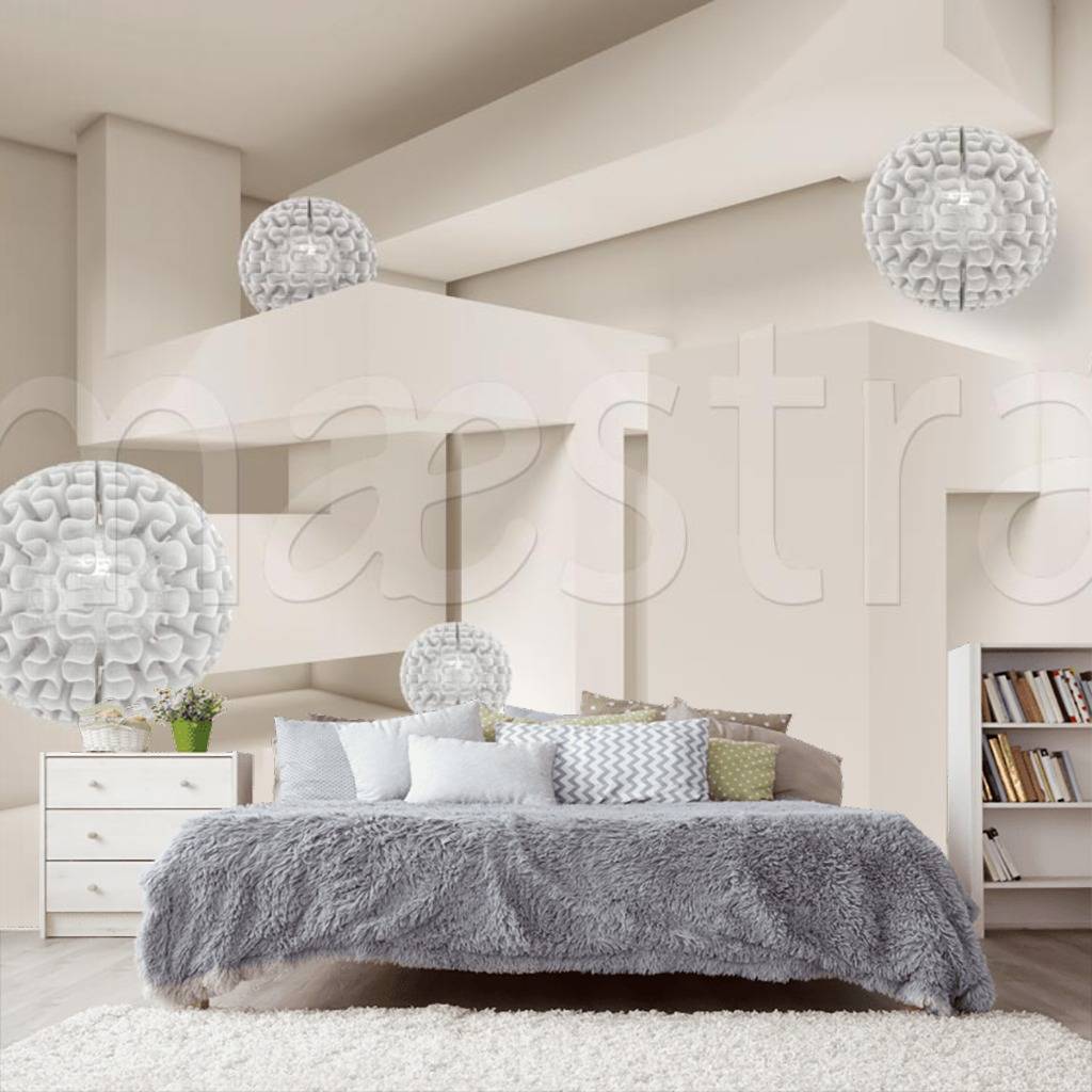 Фотообои 3д шары летающие в пространстве  10-528