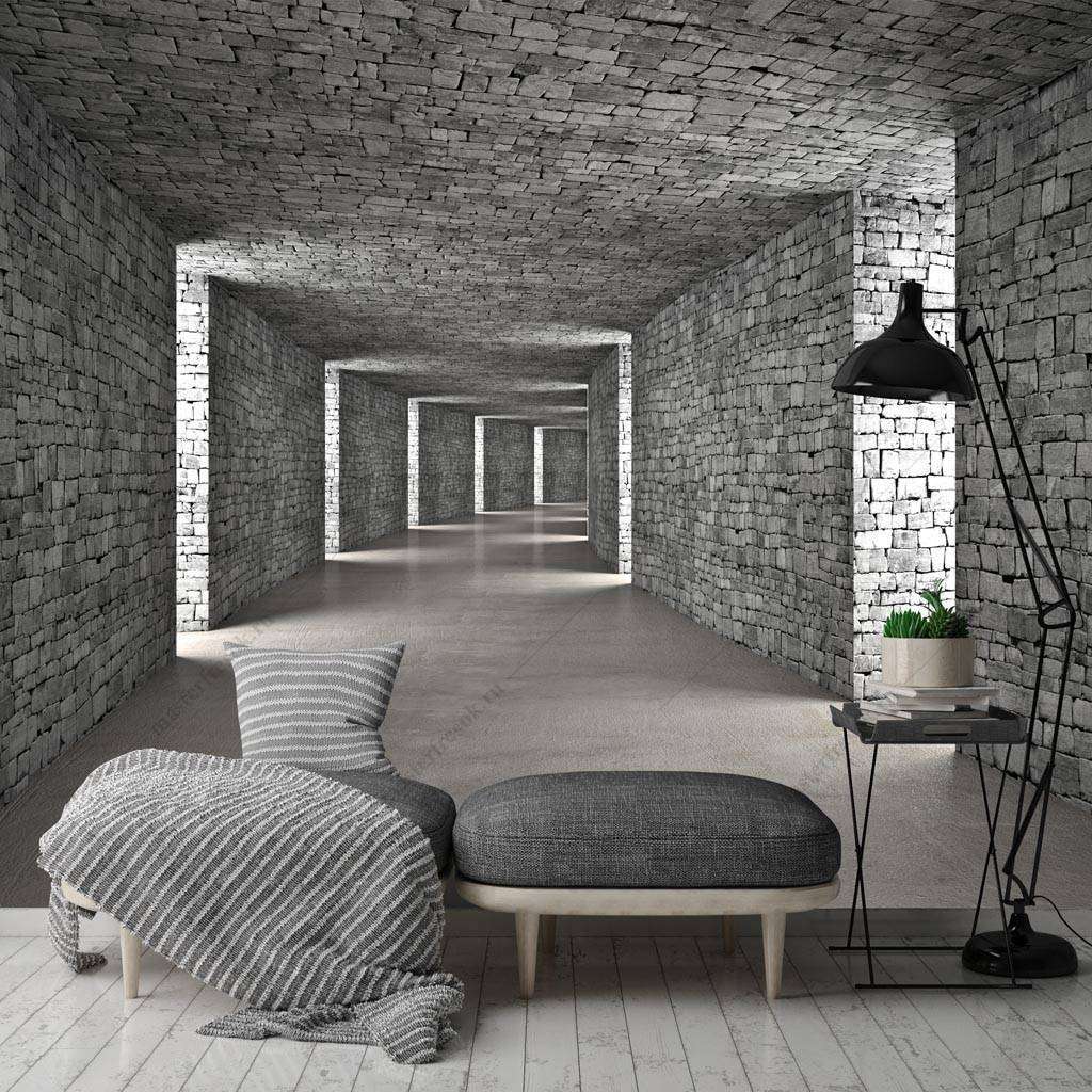 Фотообои Кирпичный тоннель  10-864