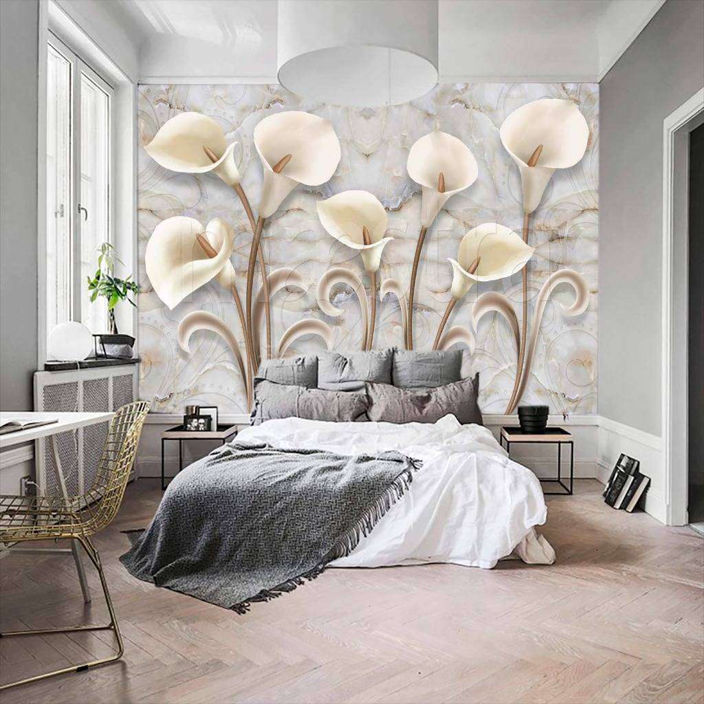 Фотообои 3д коалы на фоне мрамора  10-505