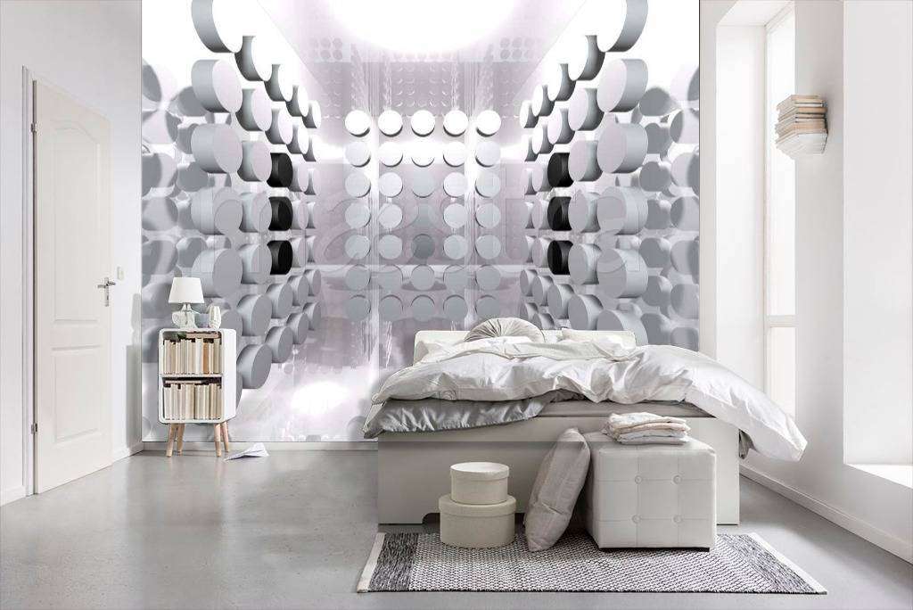 Фотообои Белые цилиндры  9-195