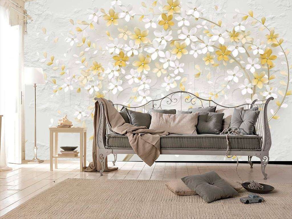 Фотообои в интерьере 3д ветка  15-030 фото