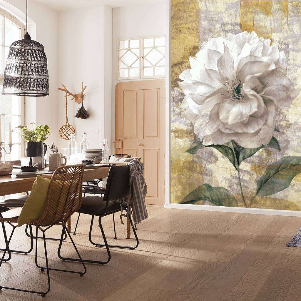 Фотообои в интерьере 3д пион  10-641 фото