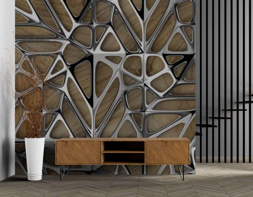 Фотообои в интерьере 3д стекло  9-1585 фото