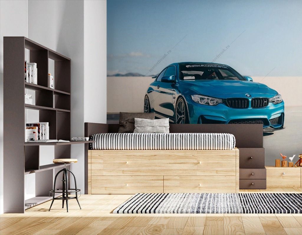 Фотообои Синий BMW  12-1405