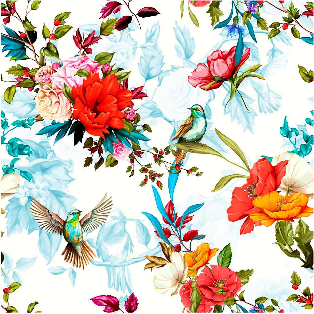 Фотообои в интерьере цветы фон в интерьер  9-091 фото