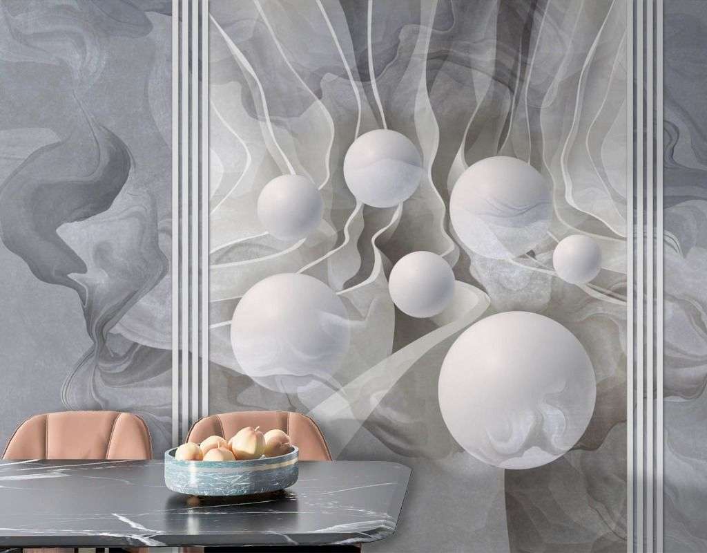 Фотообои в интерьере 3д абстракция  13-702 фото