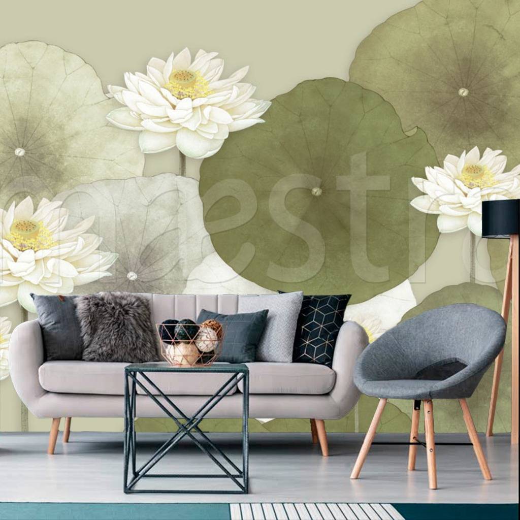 Фотообои 3д кувшинки  10-560