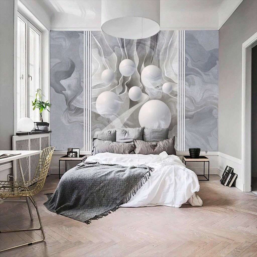 Фотообои в интерьере 3д абстракция  13-702 фото