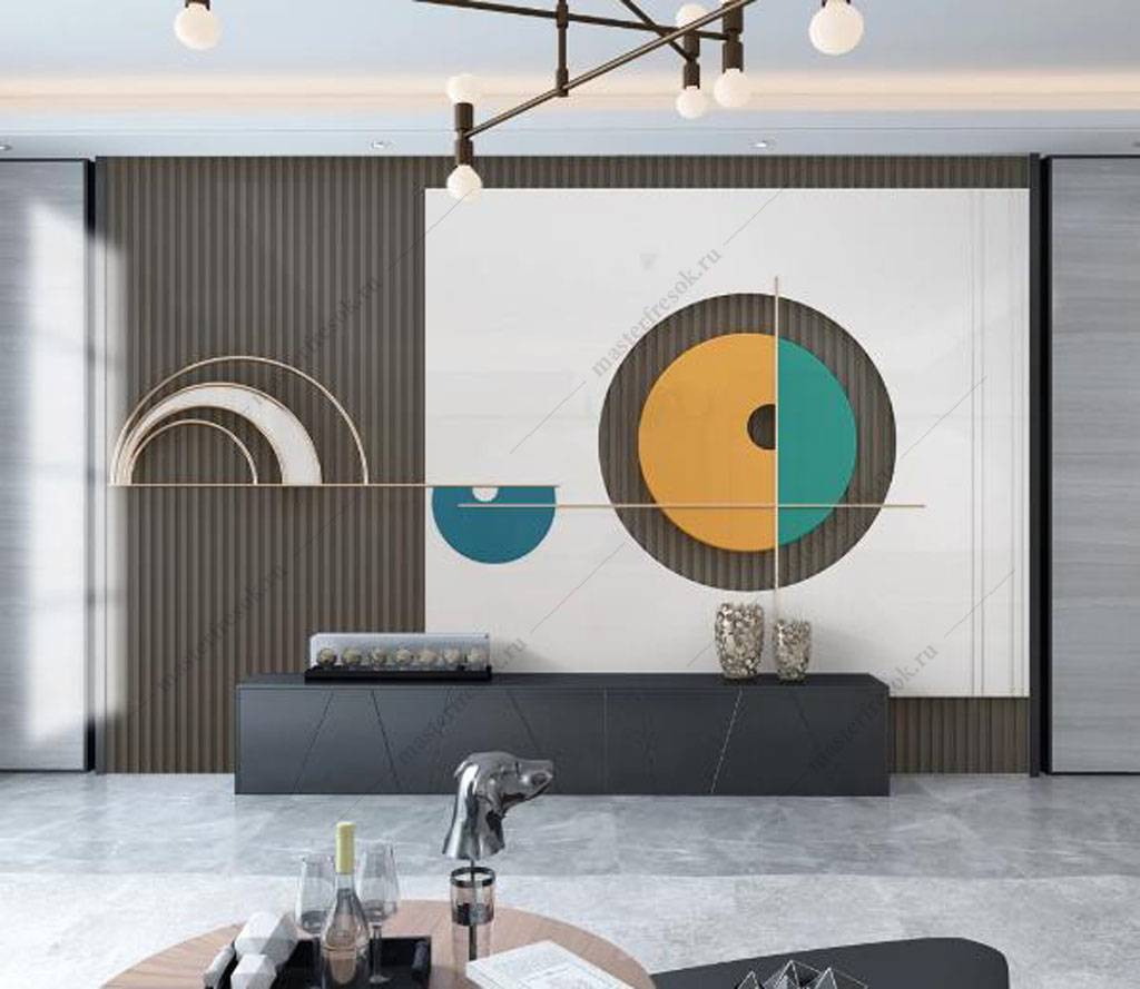 Фотообои Круговая геометрия  16-058