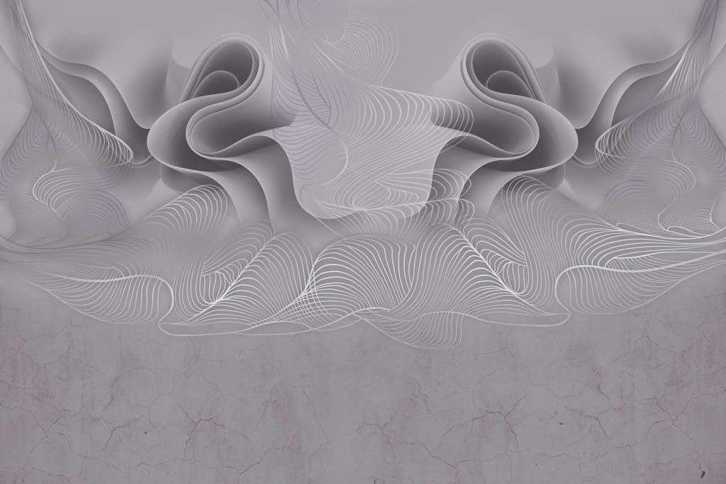 Фотообои в интерьере флюид арт абстракция  13-649 фото