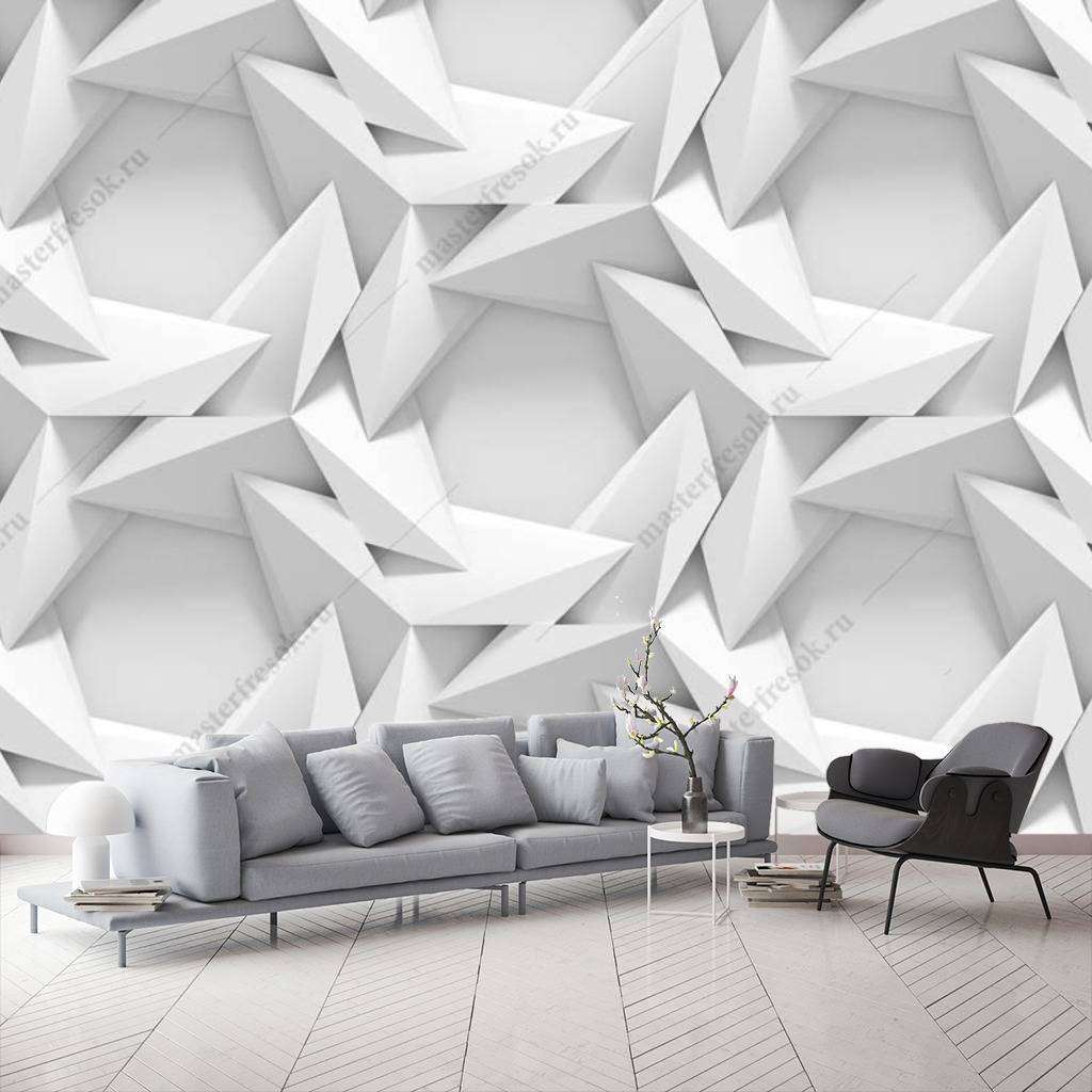 Фотообои Бесшовные обои на стену:  3д объемные фигуры. Артикул: 10-811  