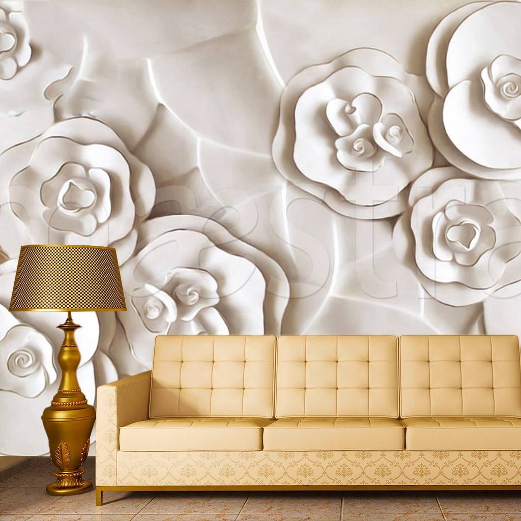 Фотообои 3д стерео цветы  10-593