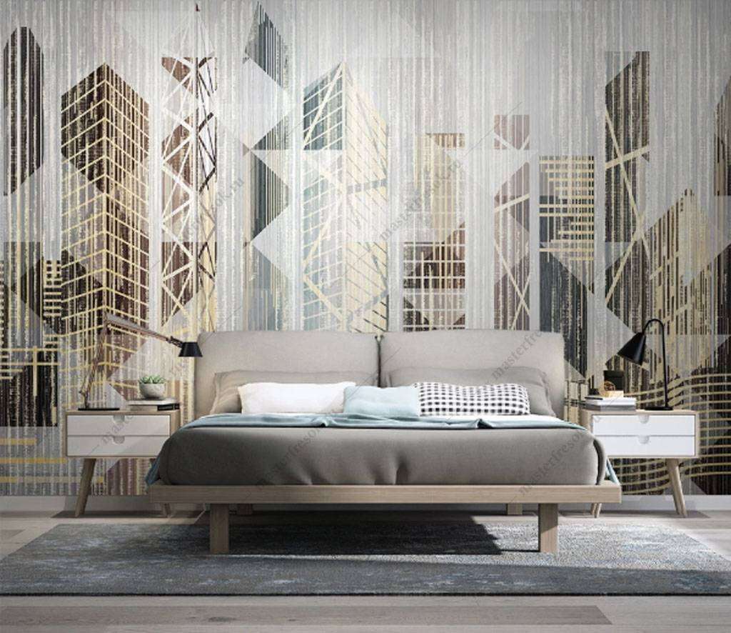 Фотообои в интерьере панно дождь  15-843 фото