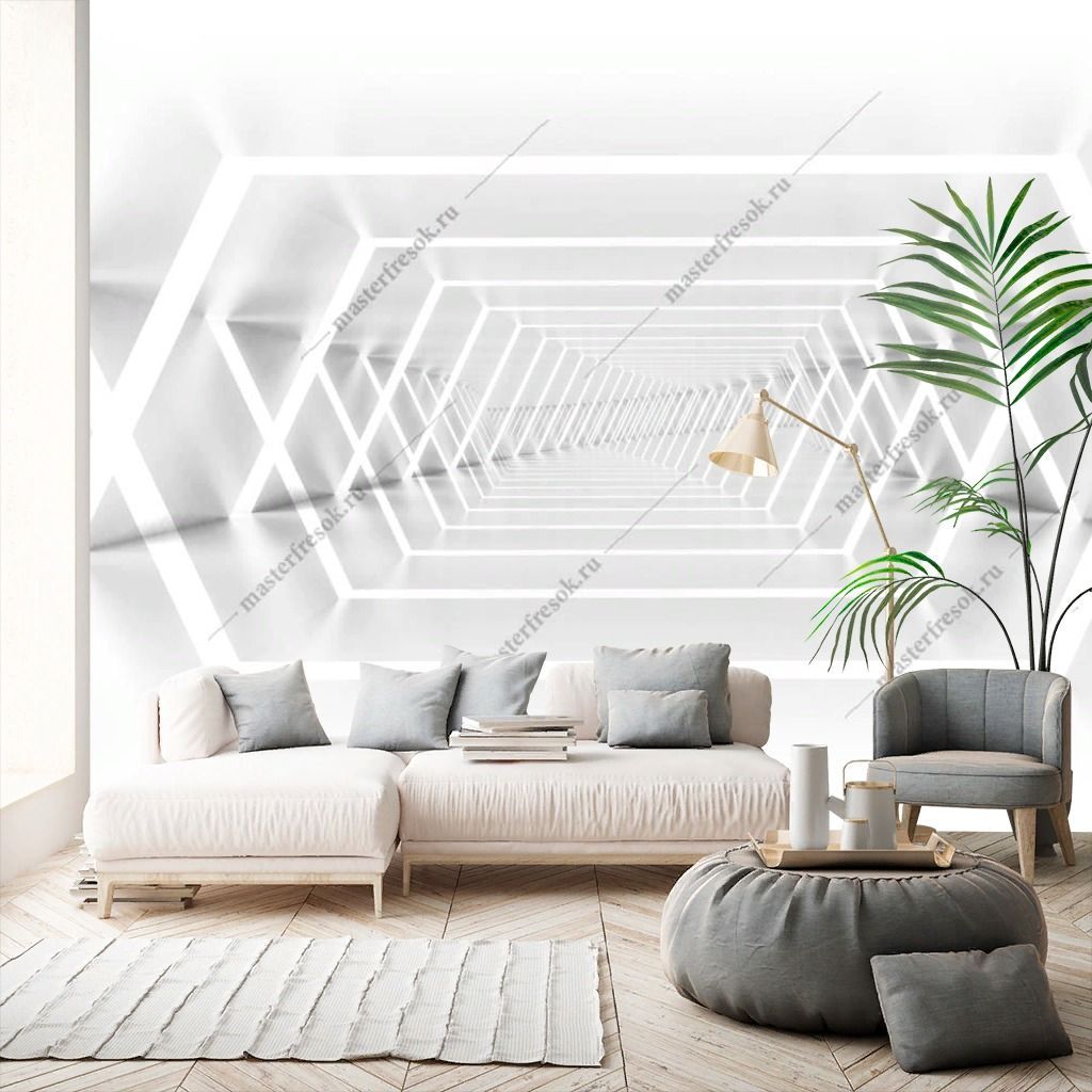 Фотообои Белое пространство перспектива  10-961