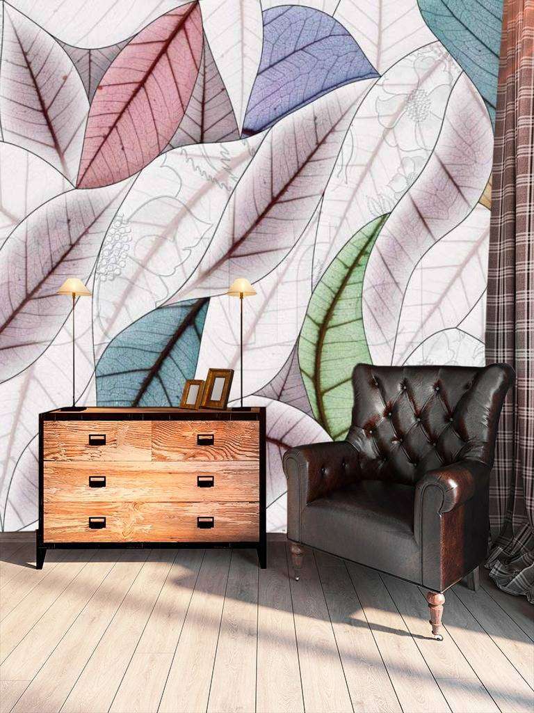 Фотообои Геометрические листья  10-433