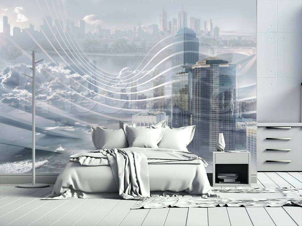 Фотообои Город в облаках  7-554