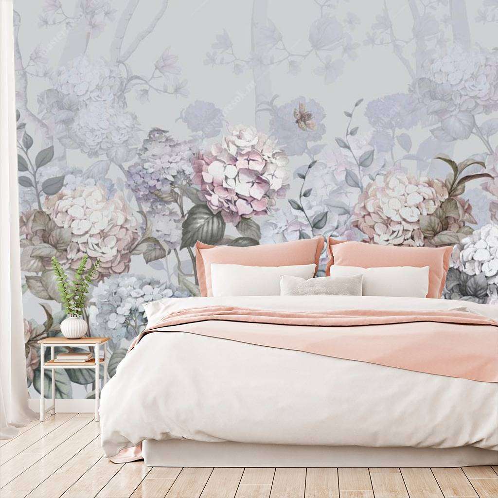 Фотообои Гортензии в саду  13-109