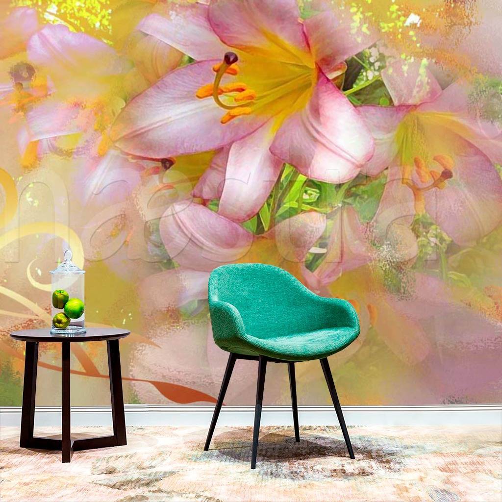 Фотообои Лилия абстракция  2-123