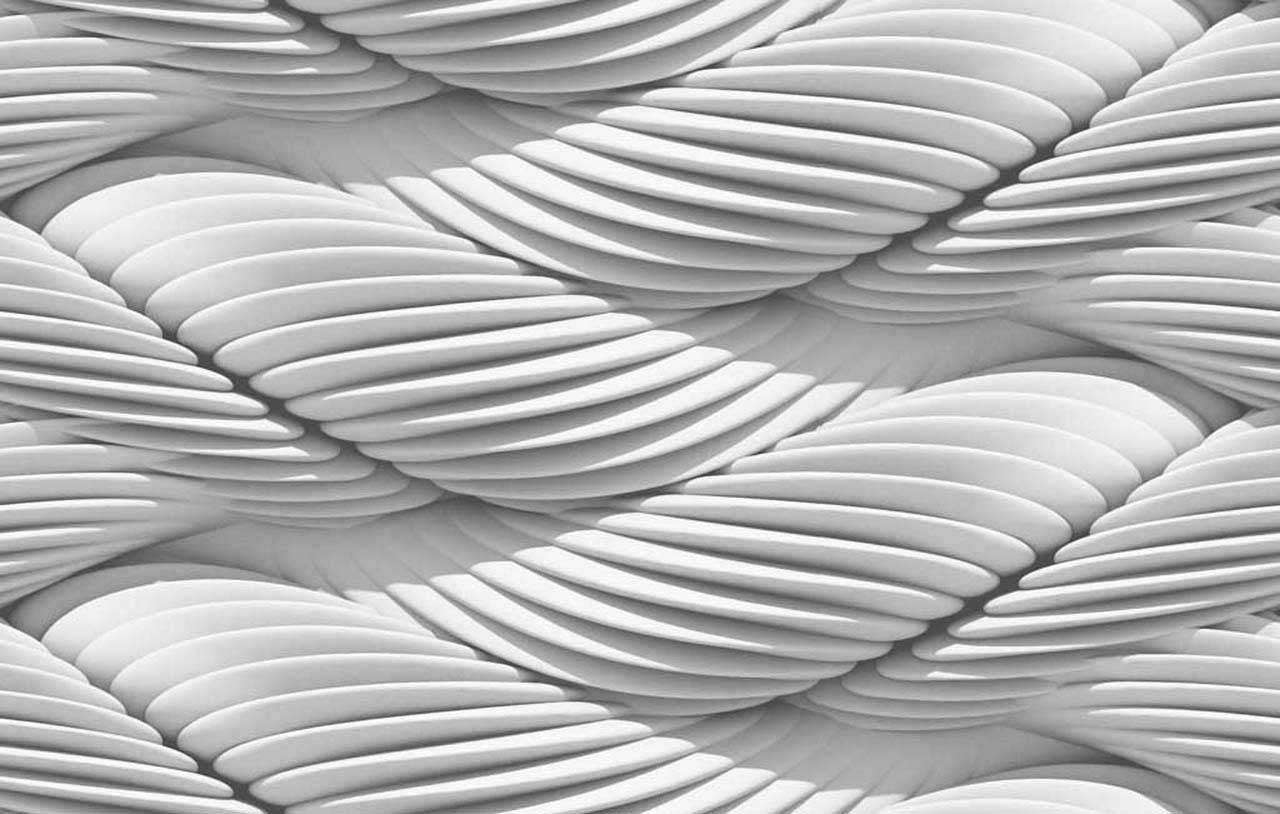 Фотообои в интерьере объемное скопление нитей  10-439 фото