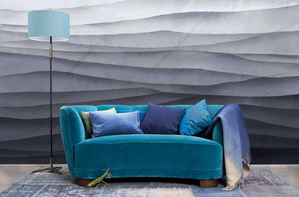 Фотообои Бесшовные обои на стену:  Абстрактные волны. Артикул: 9-1248  