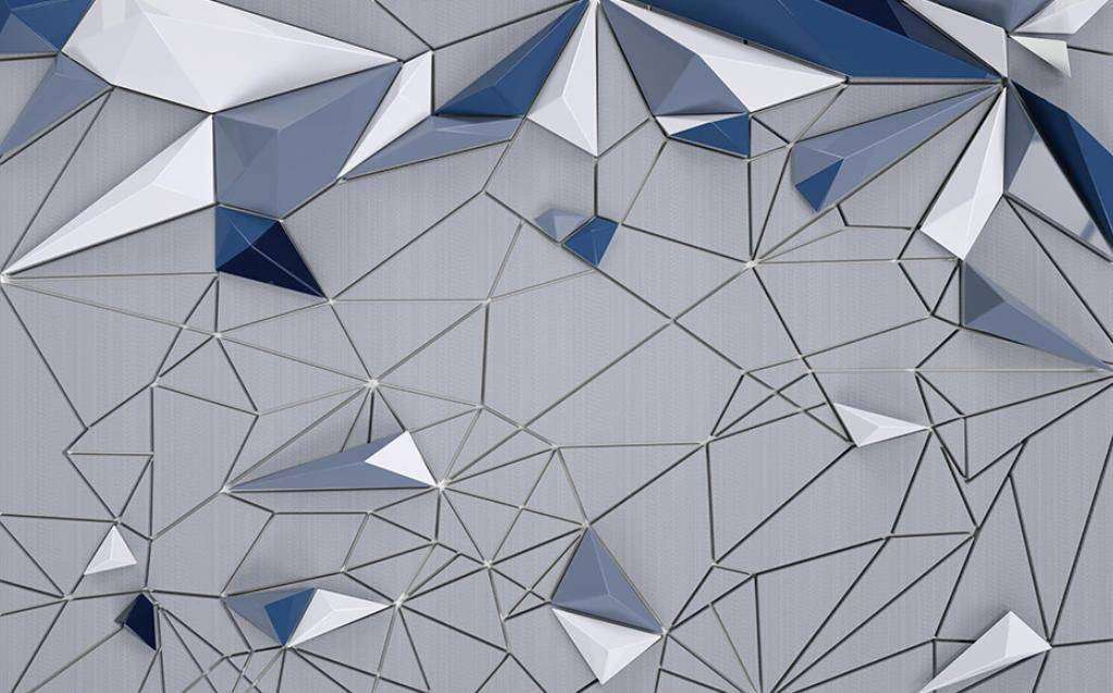 Фотообои в интерьере 3д стереоскопический фон серый  15-480 фото