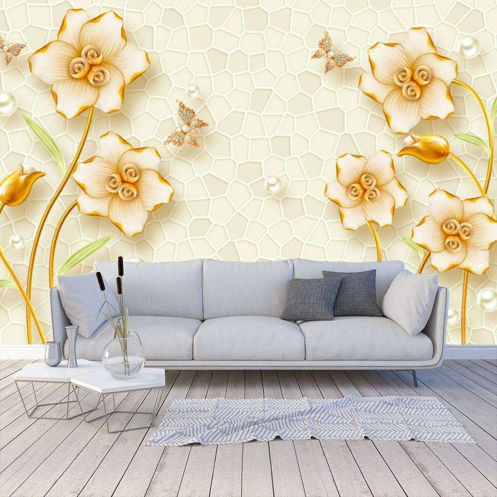 Фотообои Желтые цветы  10-602