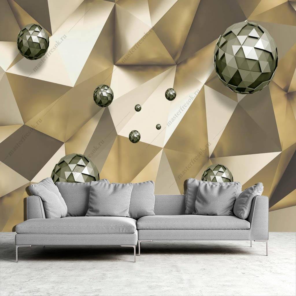 Фотообои 3д Объемные фигуры  10-862