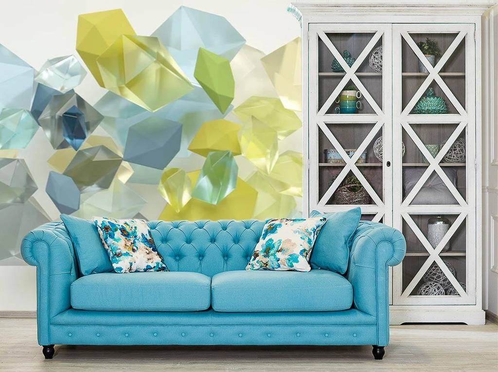 Фотообои 3д хрустальный фон  15-437