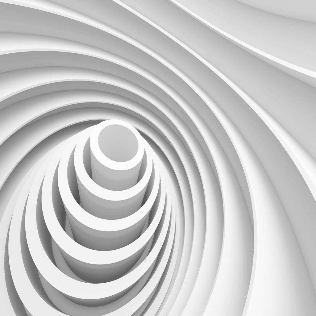 Фотообои в интерьере 3д волнообразная пирамида  10-823 фото