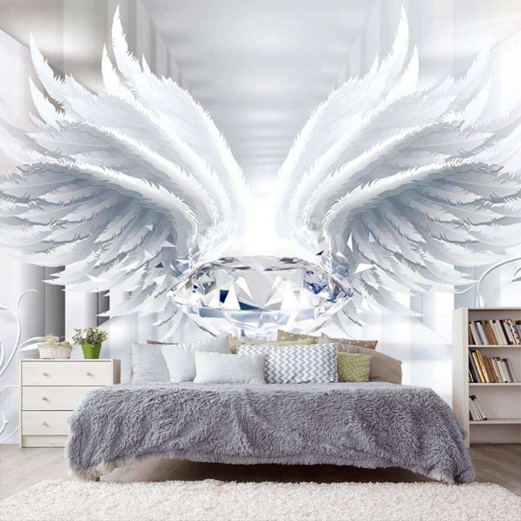 Фотообои 3д тоннель и крылья  15-447