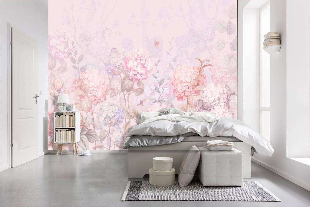 Фотообои в интерьере розовые мечты  13-111 фото