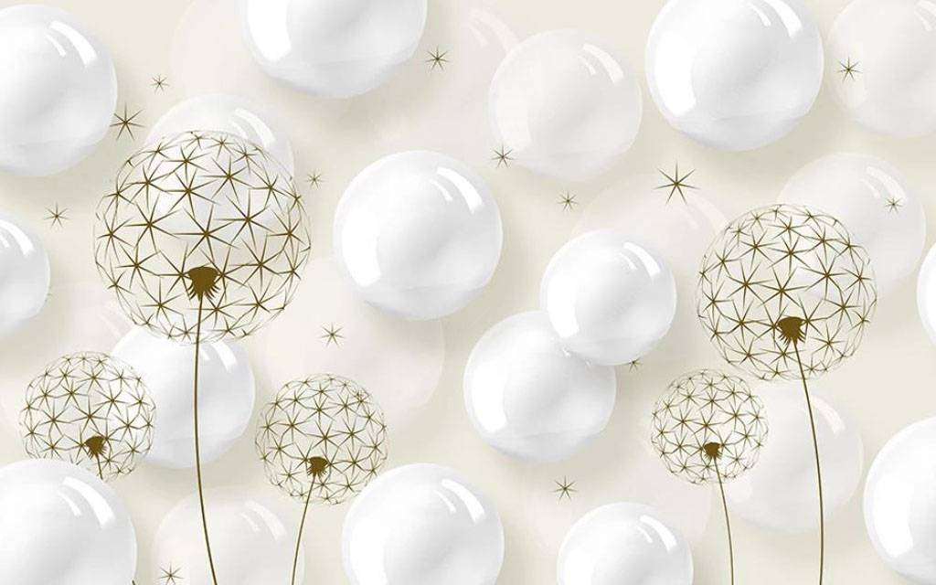 Фотообои в интерьере одуванчик шарик  15-729 фото