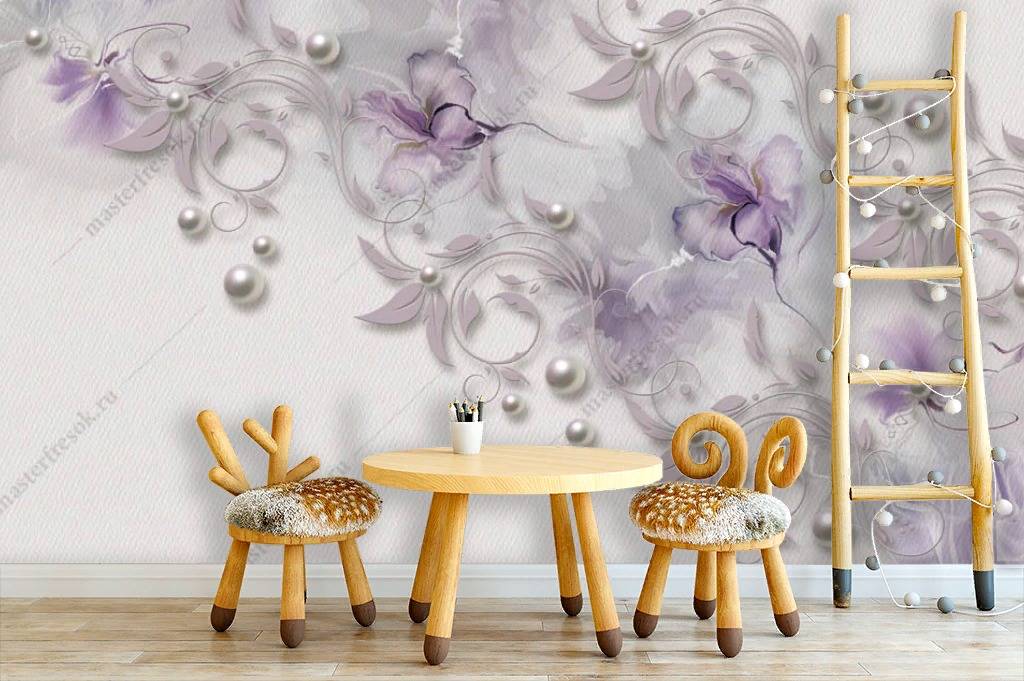 Фотообои Сиреневые цветы  10-851