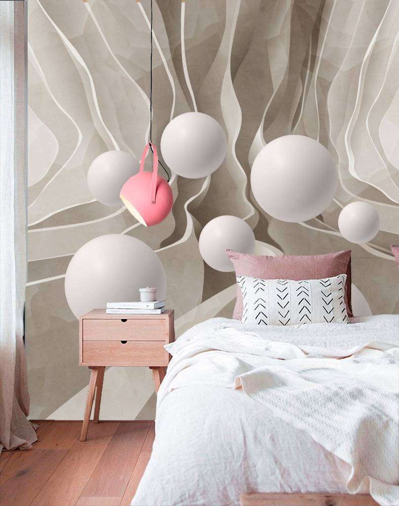 Фотообои в интерьере дорога с шариками  10-600 фото